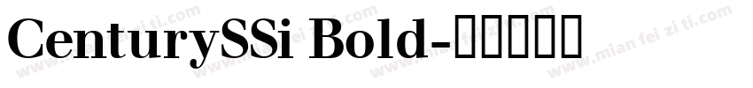 CenturySSi Bold字体转换